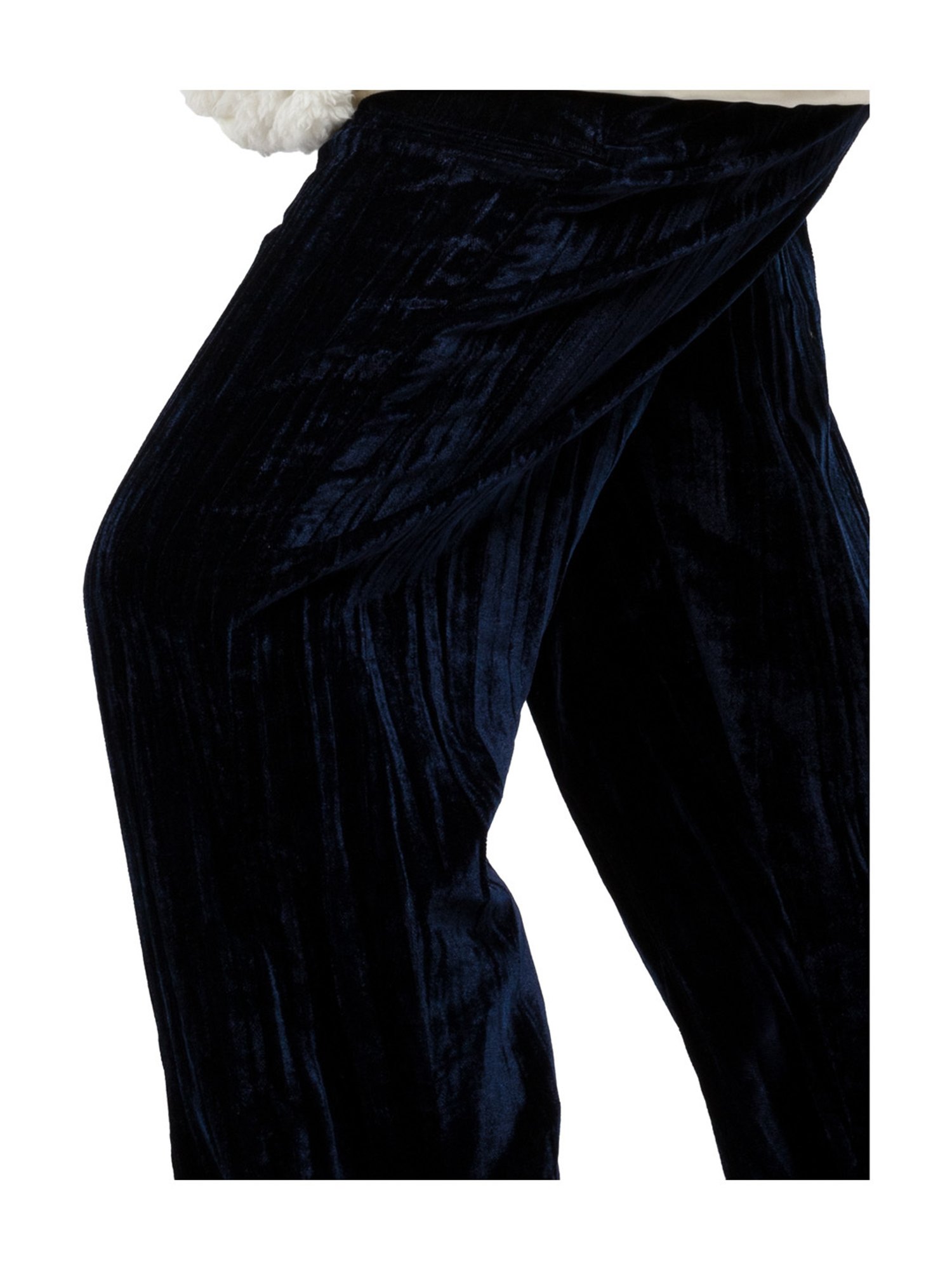 Under Fourteen Only Girls Navy Self Trousers