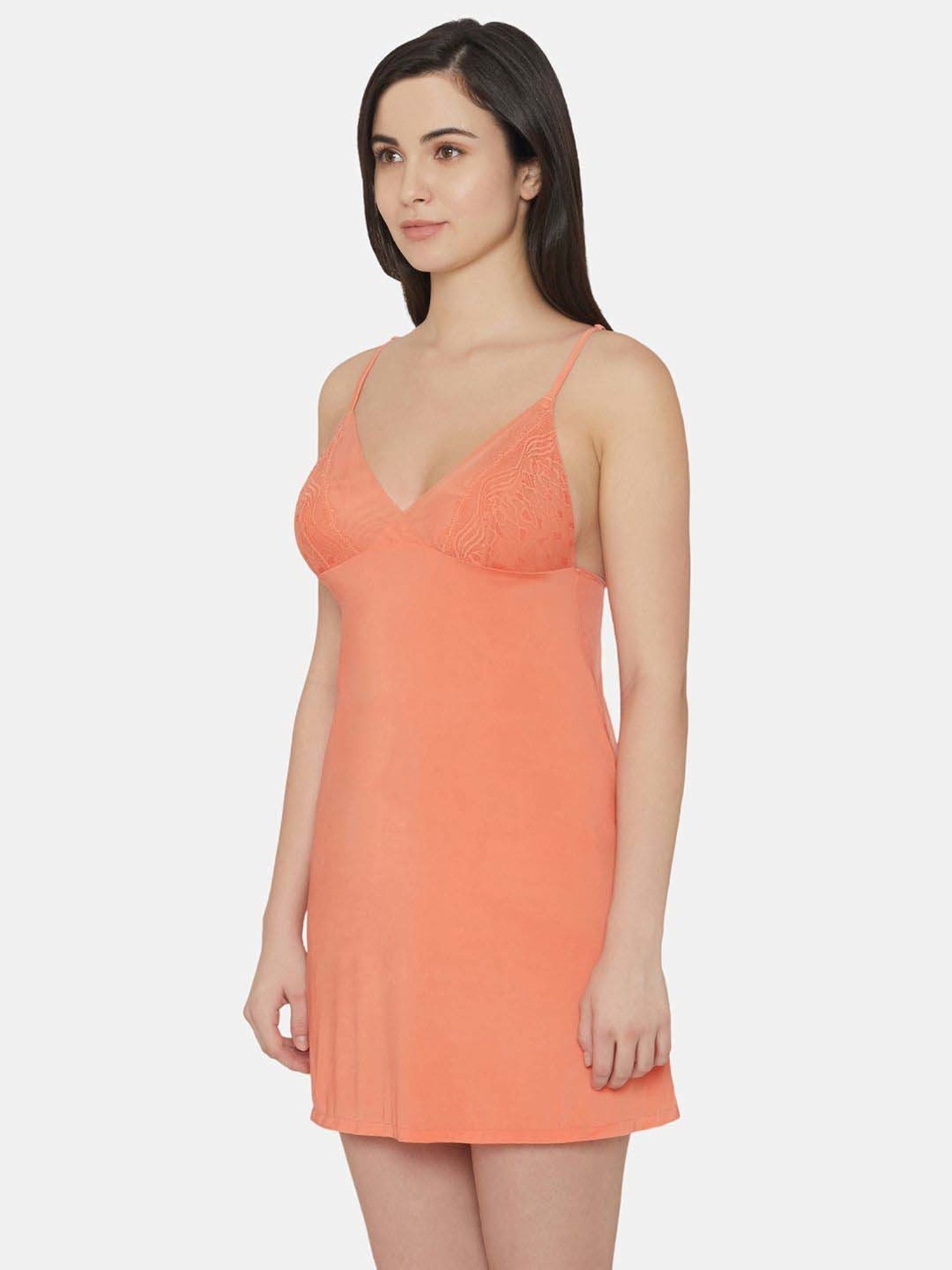 Wacoal Orange V Neck Chemise