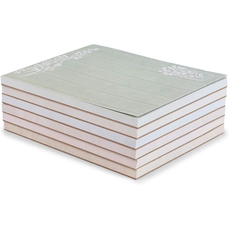 Paper Junkie 6-Pack Mason Jars Memo Note Pads Notepads, 4.5 x 5.5 inch