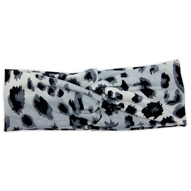 Glamlily 6 Pack Twist Women's Headbands, Girls, Leopard Print Headband, 21 x 3 x 0.5 in