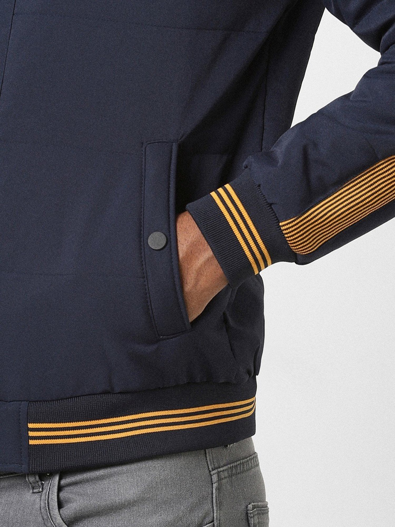 Hummel Grey Regular Fit Bomber Jacket