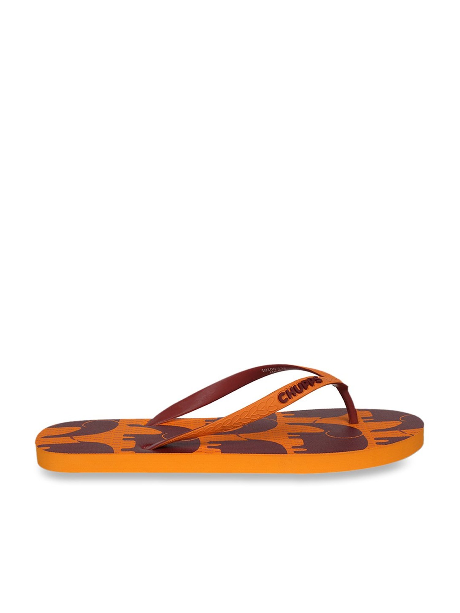 Chupps Women's Orange Flip Flops