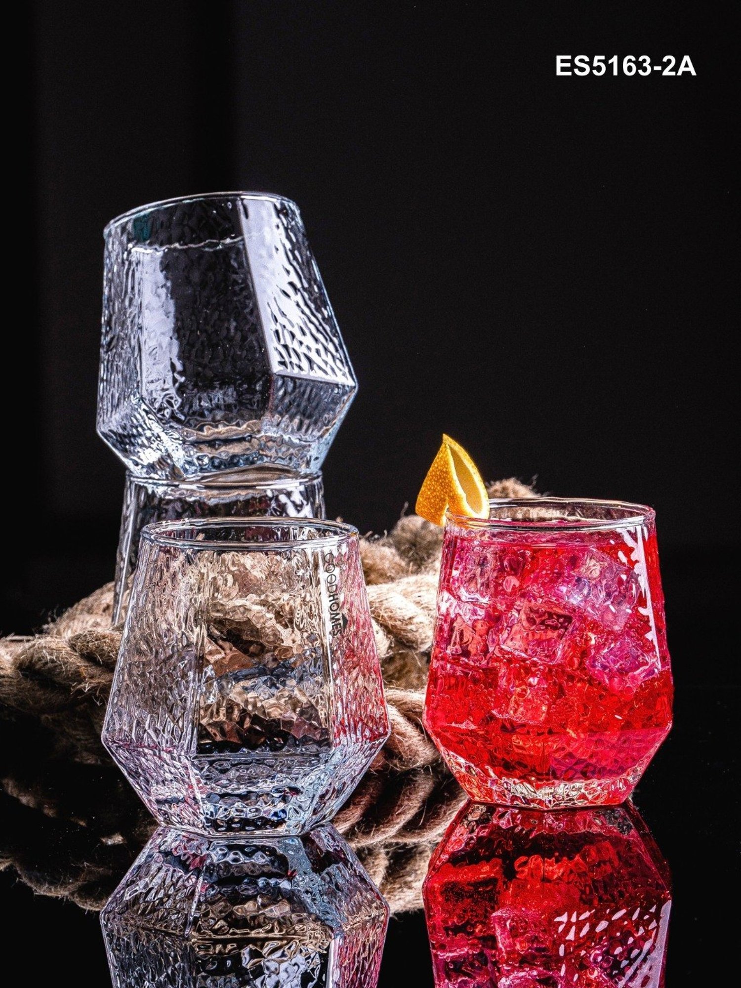 Goodhomes Transparent Glass Juice Water Tumbler - Set of 6