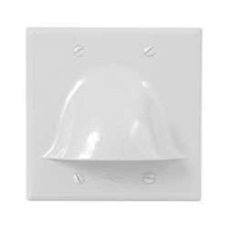 FACEPLATE 2 GANG BULK NOSE WHITE