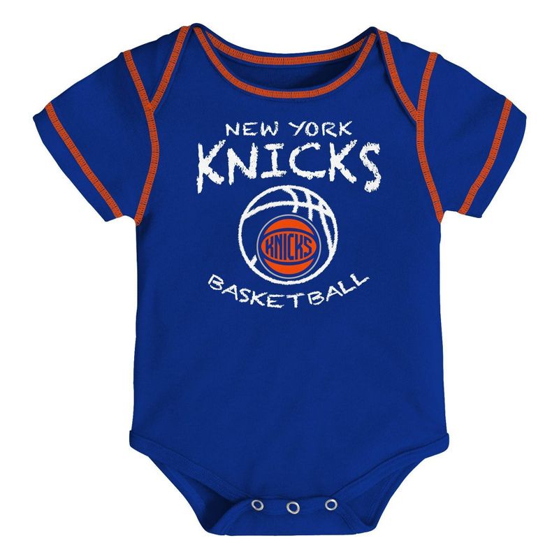 NBA New York Knicks Baby Boys' Onesies Bodysuit 3pk - 18M