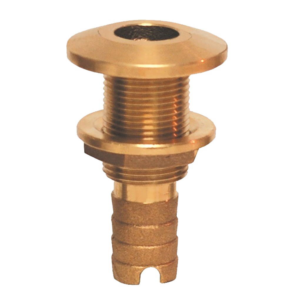 Groco Bronze Hose Barb Thru-Hull Fitting - 1"