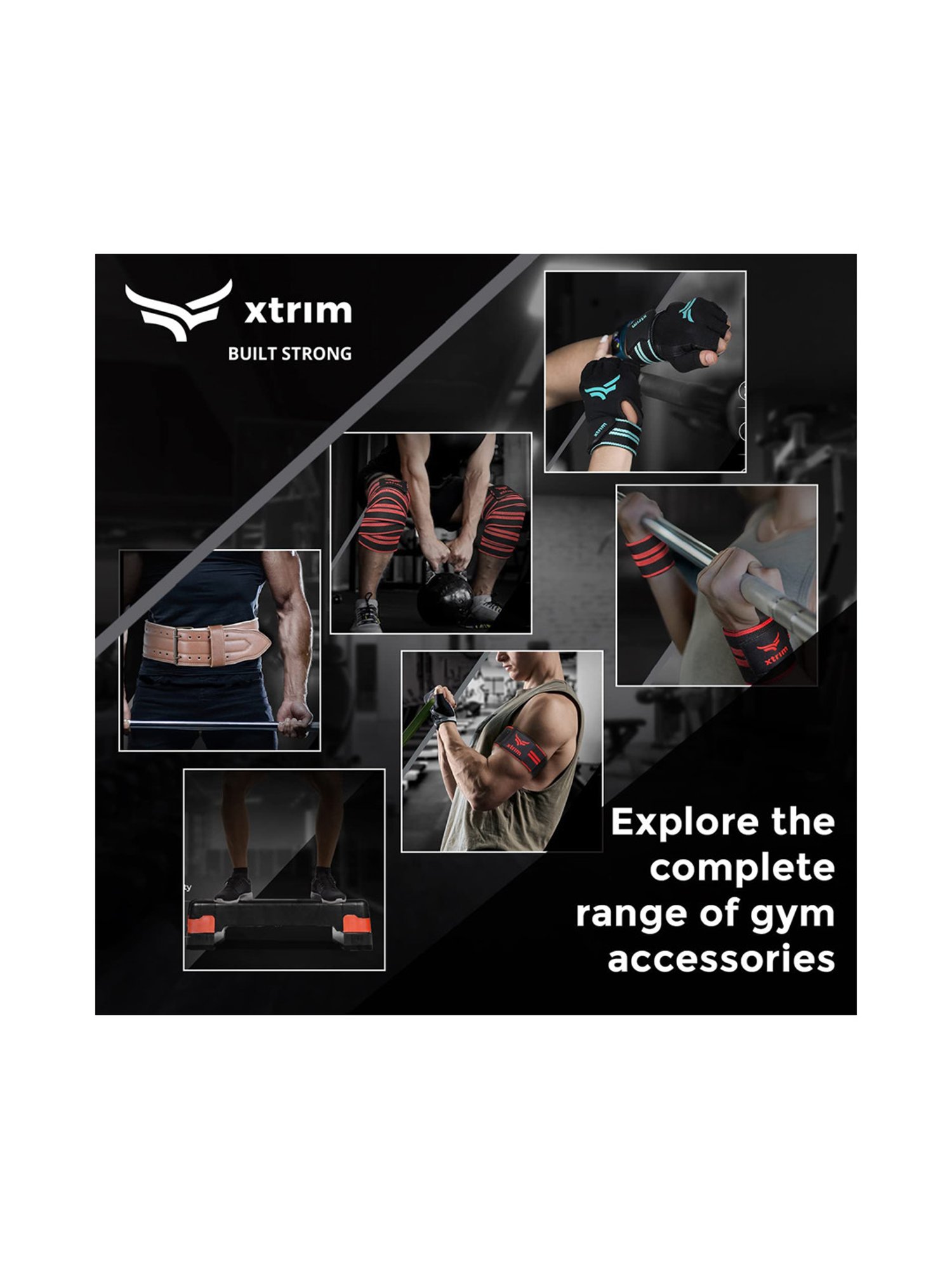 Xtrim X Macho Gym Gloves (Blue) Size - Free Size