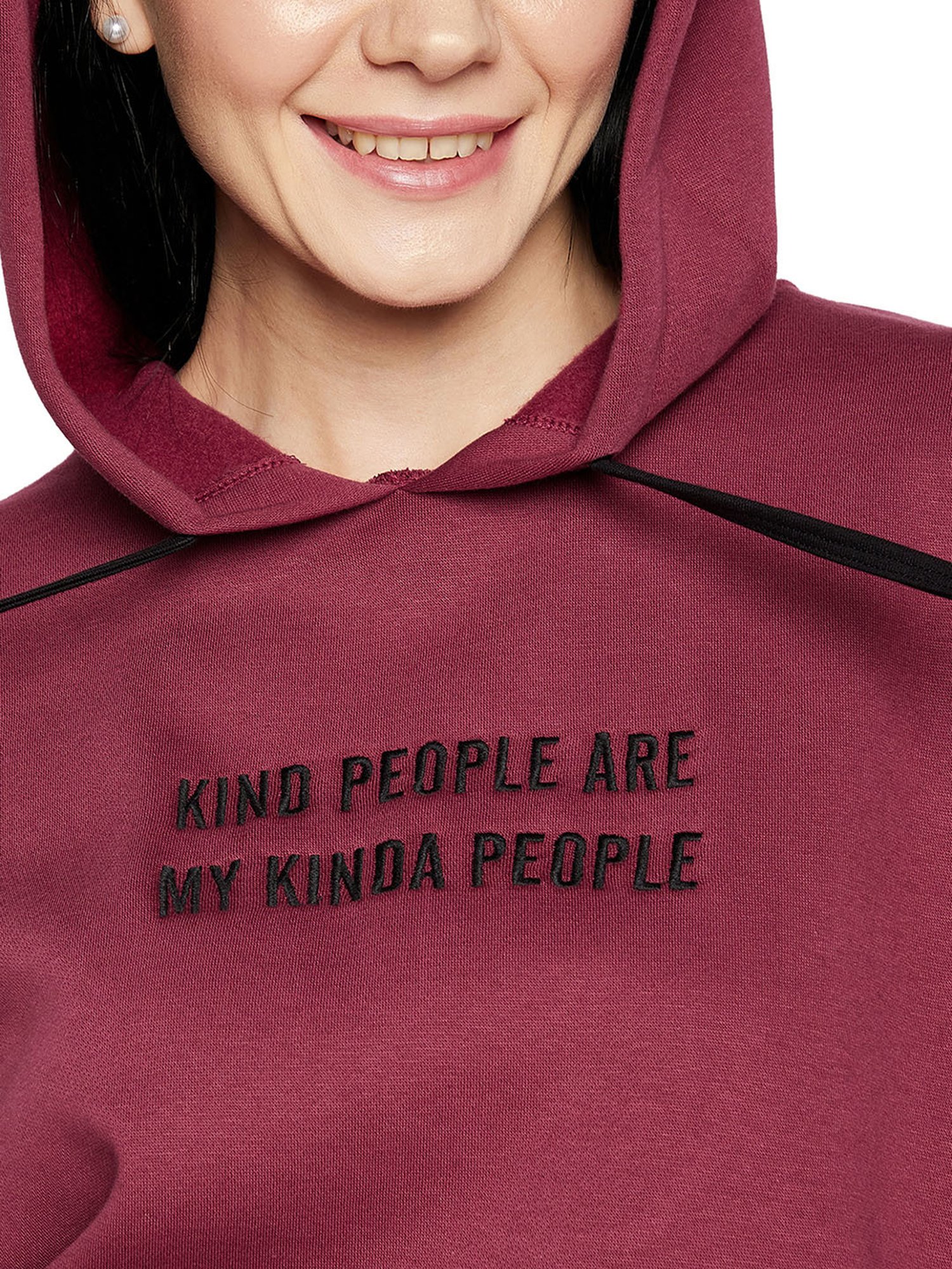 EDRIO Maroon Graphic Print Tracksuit