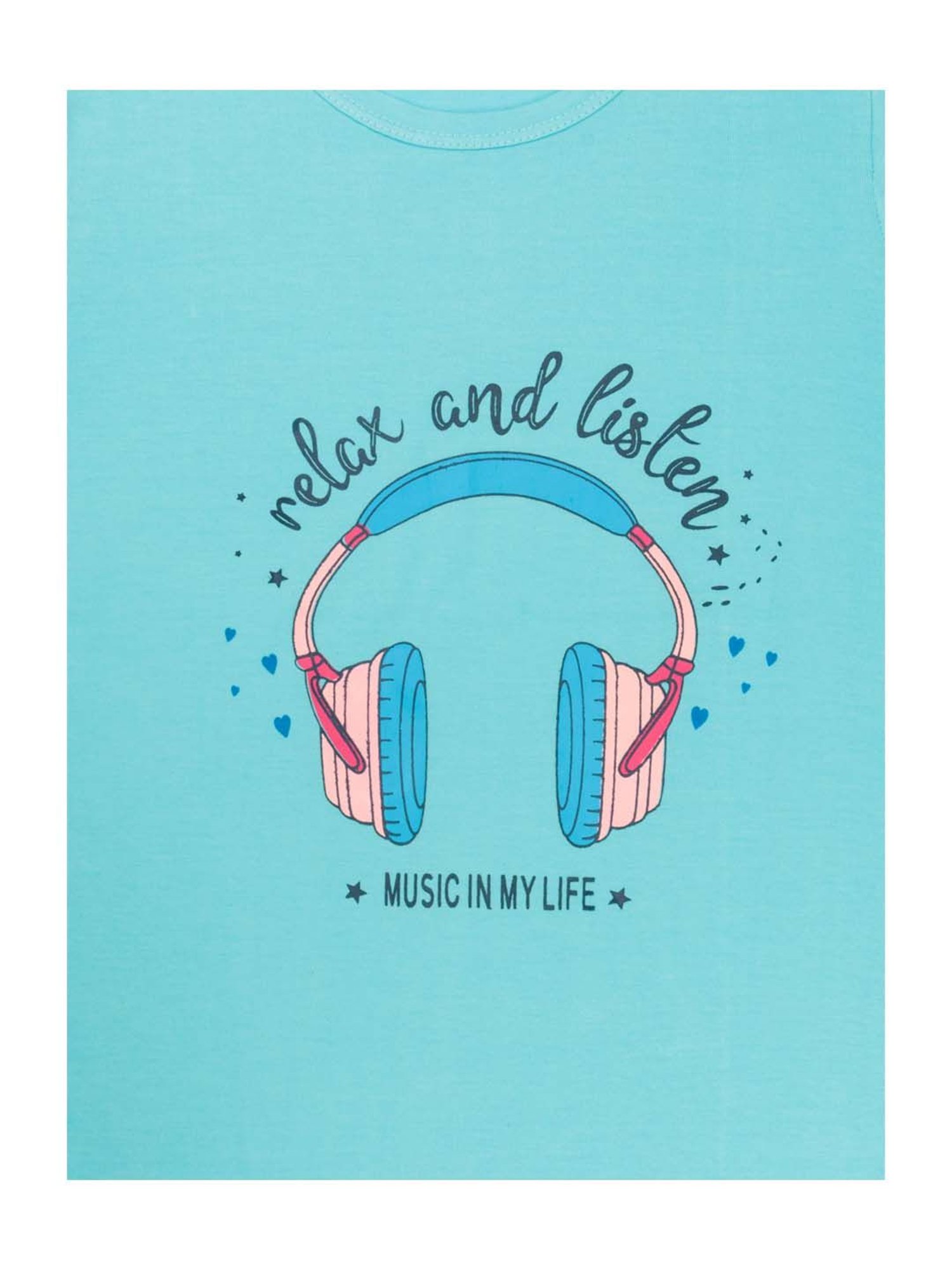 Todd N Teen Kids Baby Yellow & Blue Cotton Printed T-Shirt & Pyjamas - Pack of 2