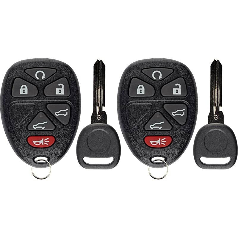 Keyless Entry Remote Car Key Fob for Tahoe Suburban Yukon Escalade 15913427 (Pack of 2)