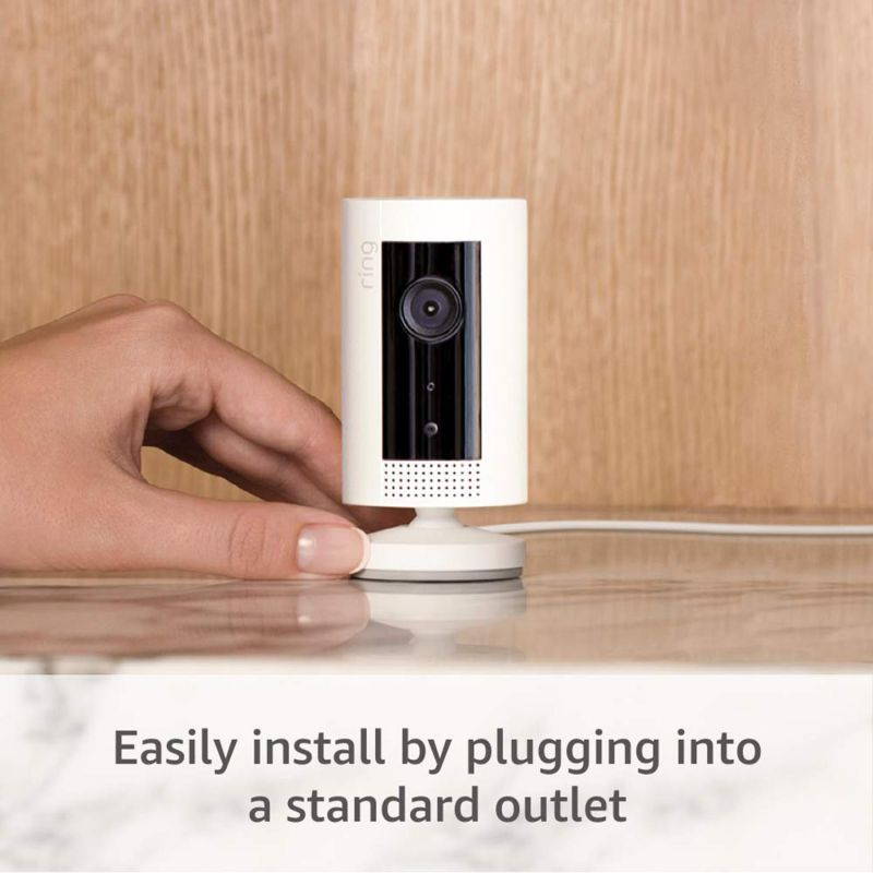 Ring Indoor Cam Plug-In HD Security Camera, Two-way talk, Works with Alexa