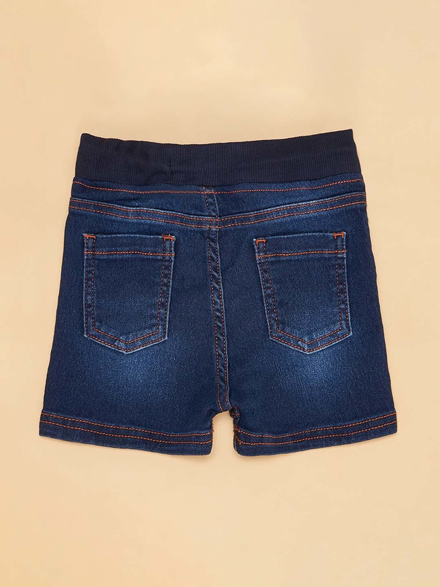 YU by Pantaloons Kids Navy Cotton Cut N Sew Shorts
