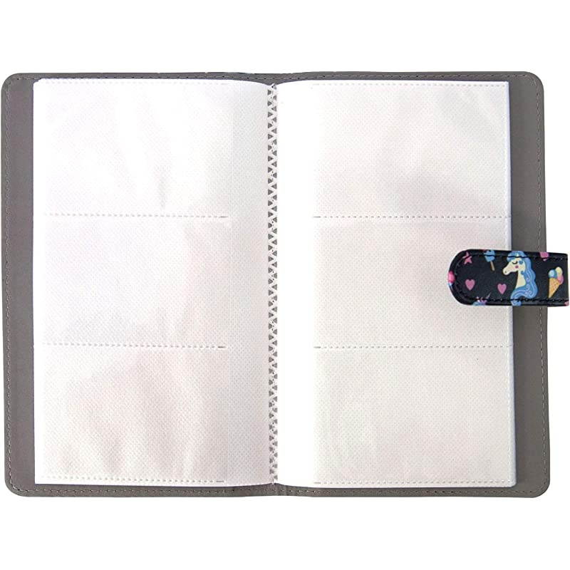 Pockets Mini Film Photo Album Book for Fujifilm Instax Mini LiPlay 9 8 7s 70 90 Link Instant Camera 3 Inch Polaroid Picture Name Card Holder (Unicorn)
