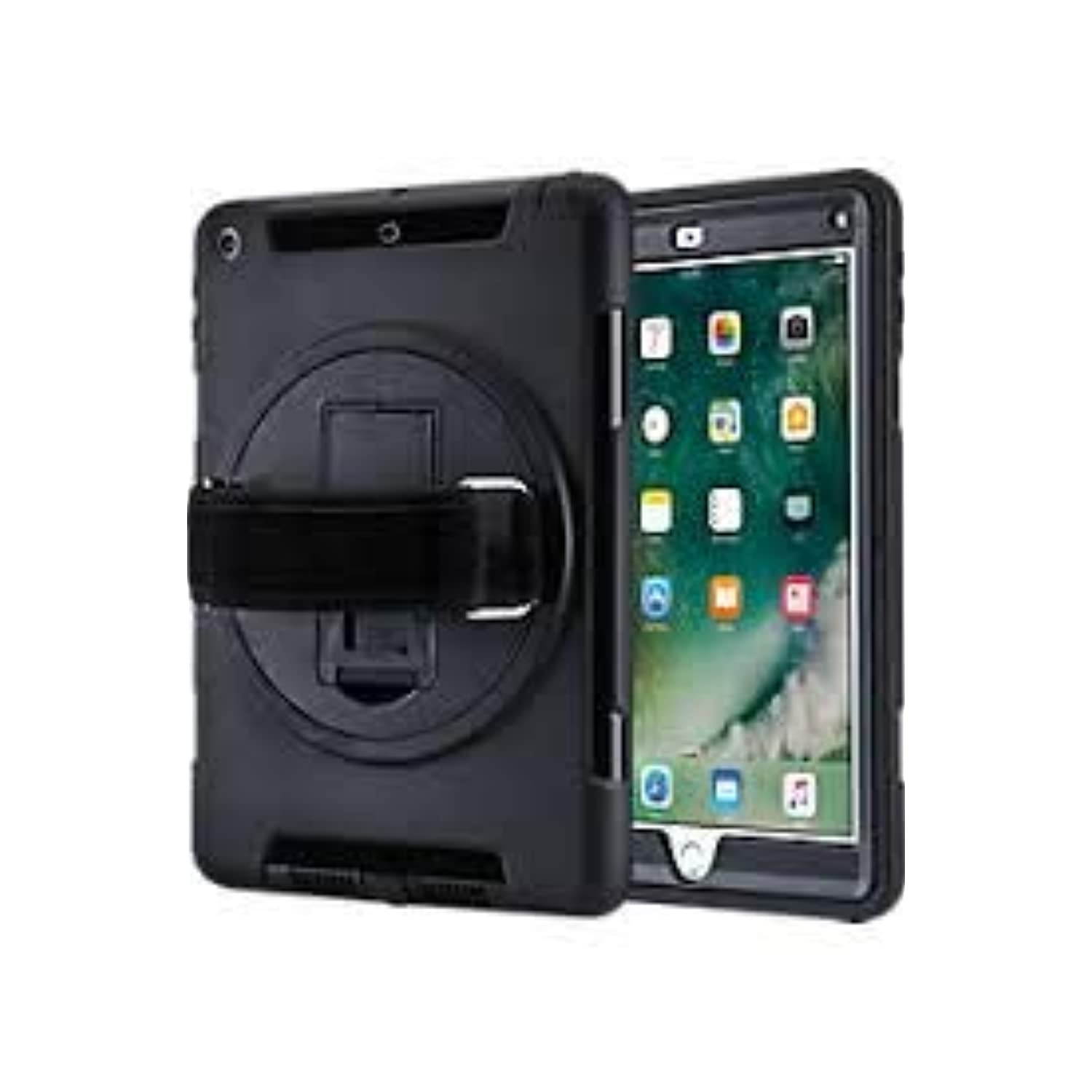 Verizon Rugged Strap Case for Apple iPad (9.7) 5th and 6th Generation - Black