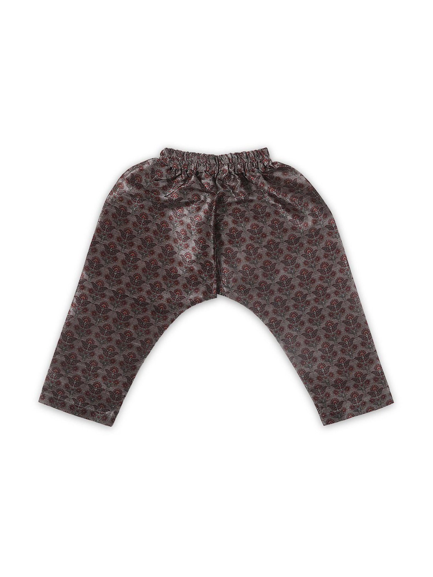 VASTRAMAY SISHU Grey & Red Floral Print Kurta Set