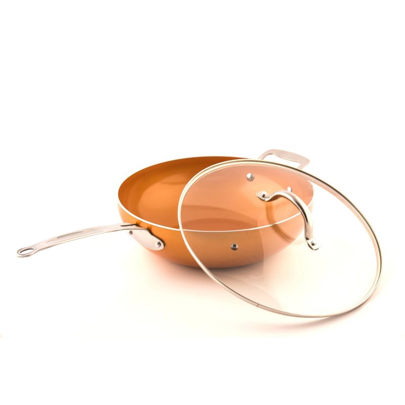 T-fal Simply Cook Nonstick Cookware, Jumbo Cooker, 5qt, Red