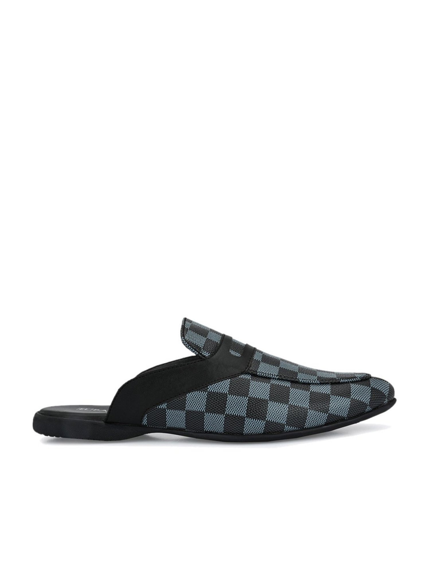 El Paso Men's Grey Mule Shoes