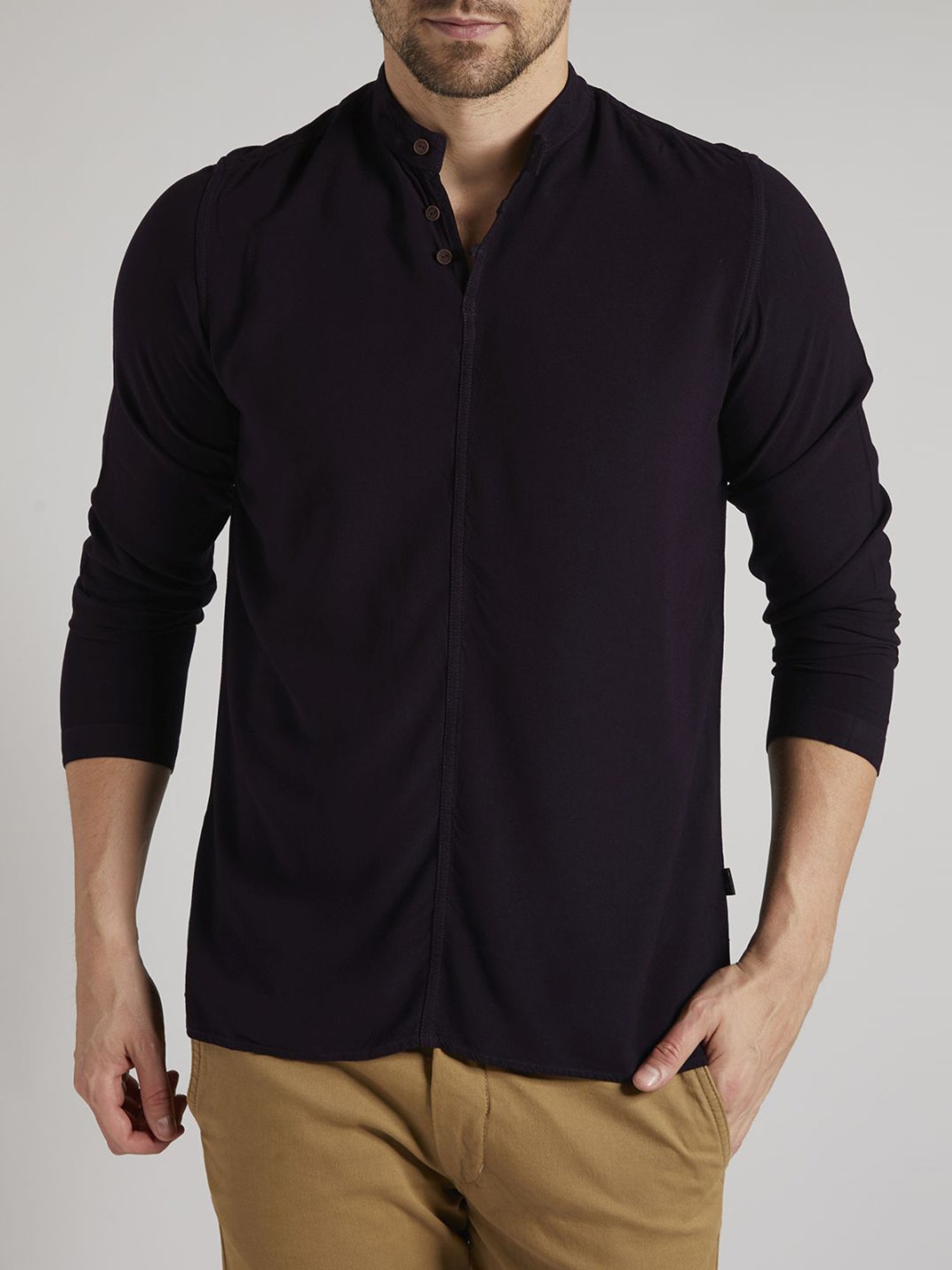 Identiti Wine Slim Fit Shirt