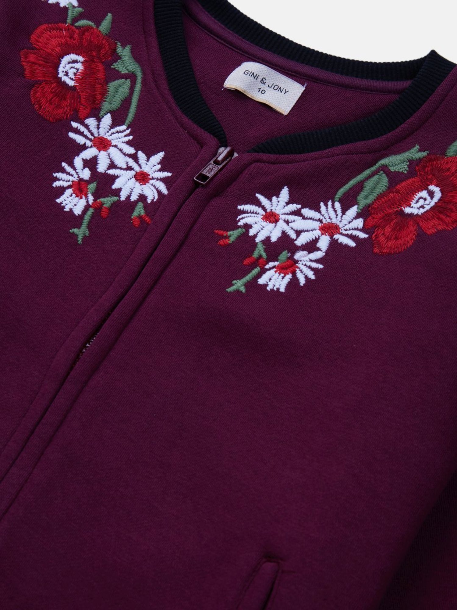 Elle Kids Black Self Pattern Jacket