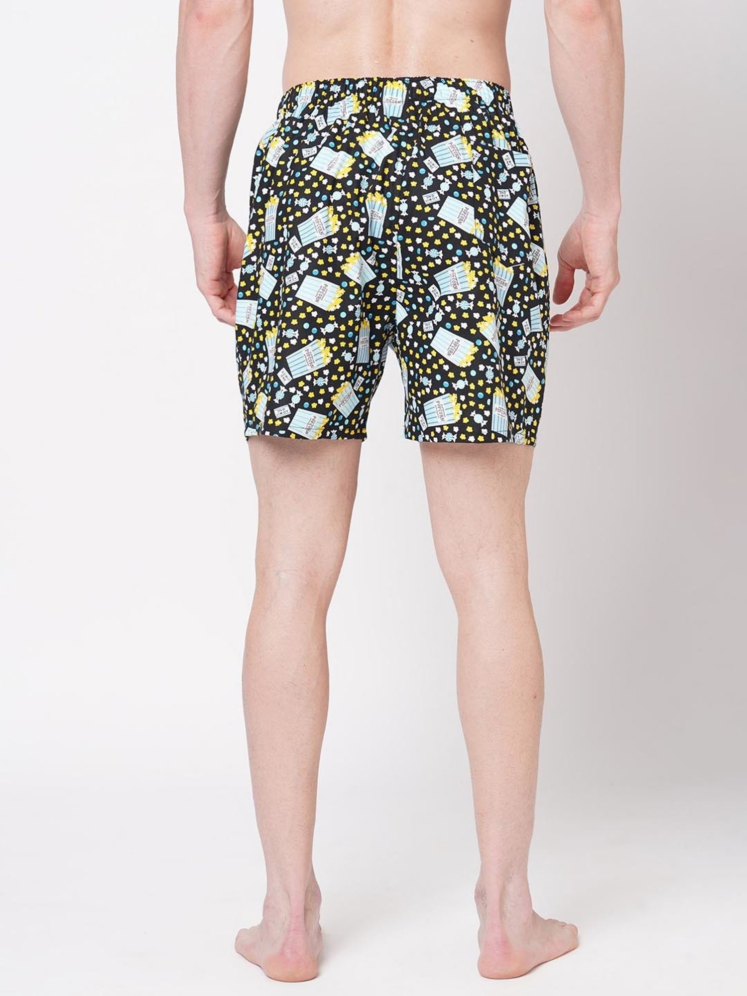 Fitz Black Printed Cotton Boxers