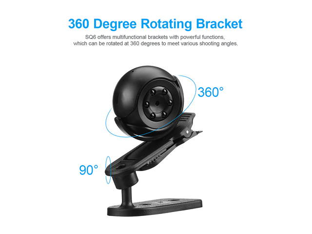 FirstPower Mini Surveillance Wireless Camera 360&deg; Outdoor webcam 1080P IP Camcorder Night Vision Ultra-Precision Technology Lens