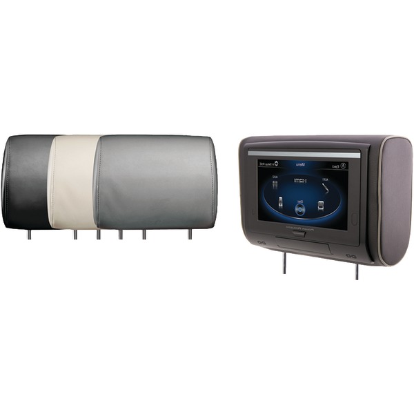 9" LCD Universal Headrest with DVD Player, IR & FM Transmitters, & 3 Interchangeable Skins (DVD Player)
