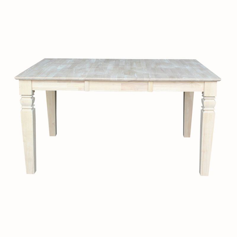 Java Butterfly Drop Leaf Extendable Dining Table - Unfinished - International Concepts