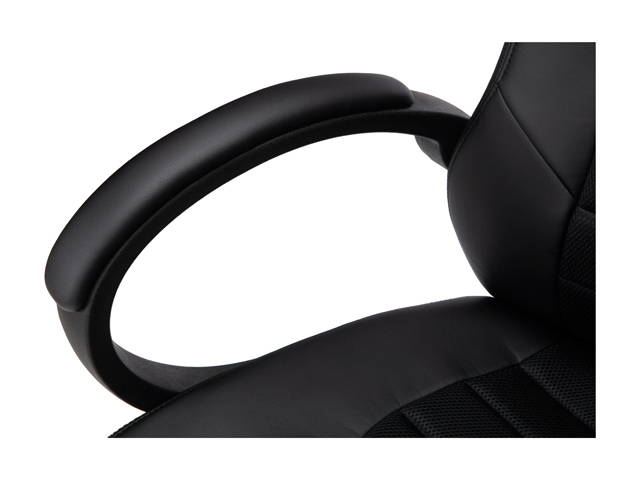 Essentials Collection High-Back Gaming Chair, Padded Loop Arms, in Black (ESS-3083HB-BLK)