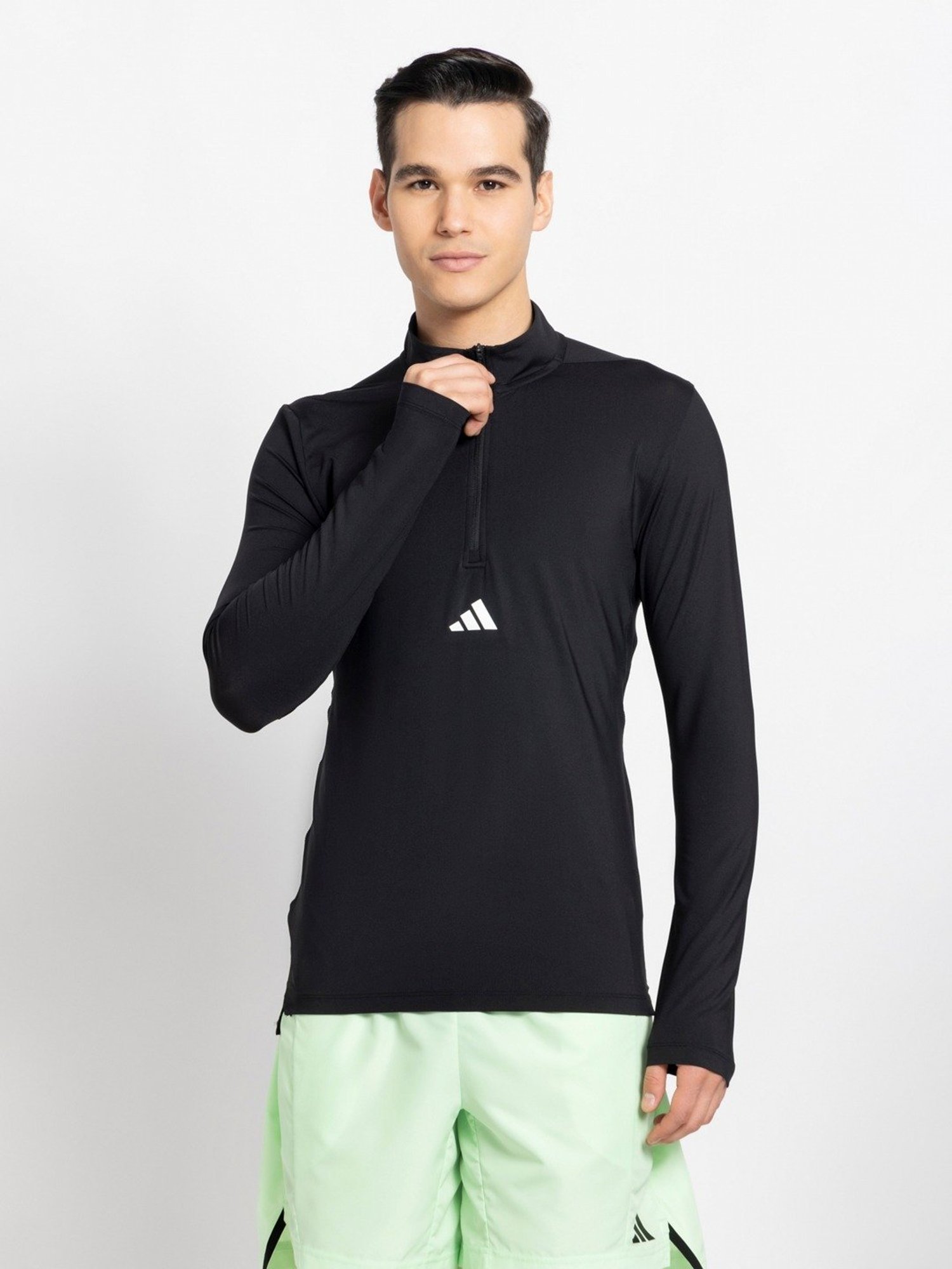 Adidas Black Slim Fit Sports T-Shirt