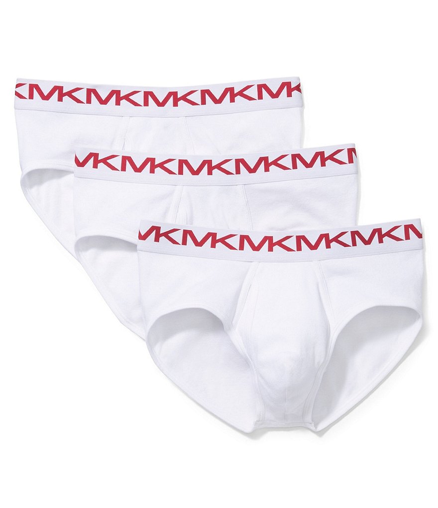 Michael Kors Performance Cotton Low Rise Briefs 3-Pack