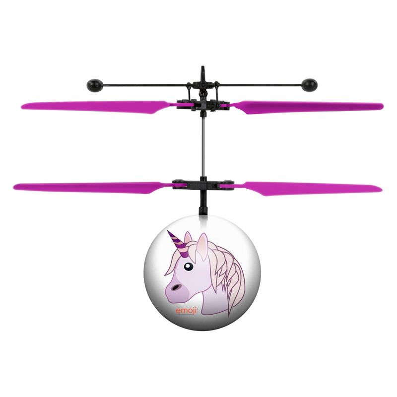 Unicorn Emoji IR UFO Ball Helicopter