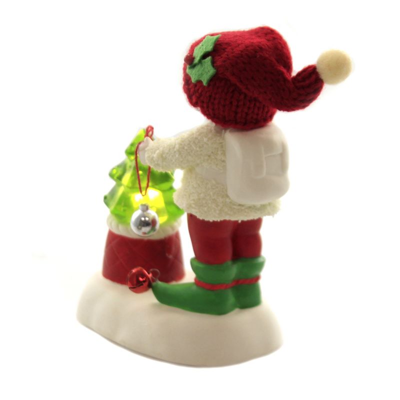 Dept 56 Snowbabies 4.75" Elfish And Bright Christmas Tree Bells  -  Decorative Figurines