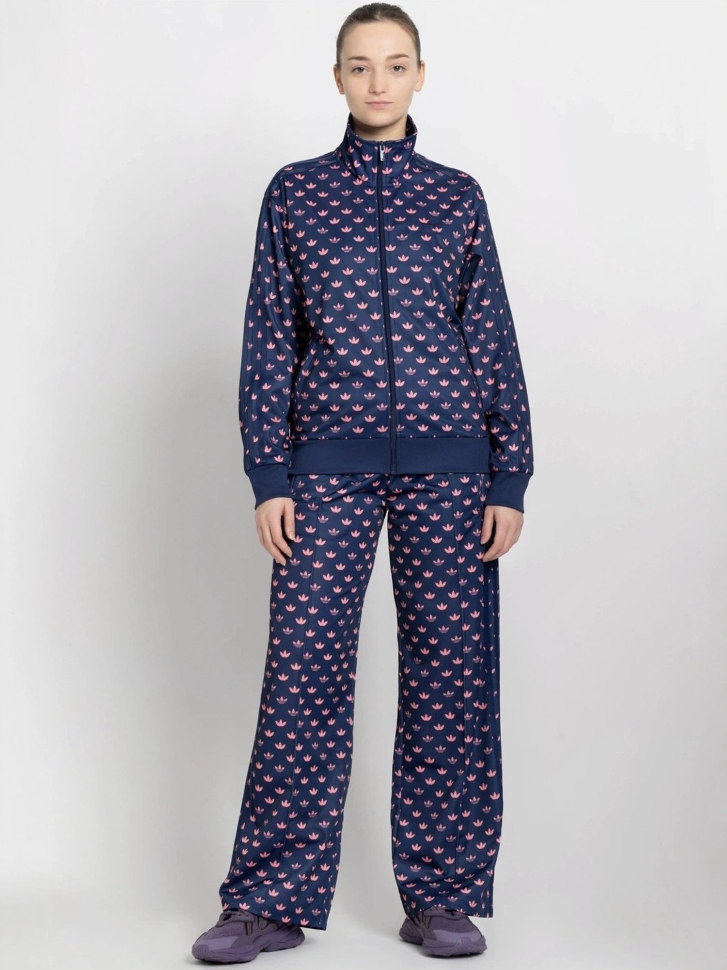 Adidas Originals Blue Printed Sports Jacket