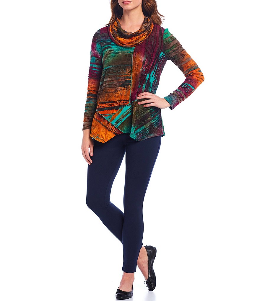 Ali Miles Stretch Knit Skinny Pull-On Pants