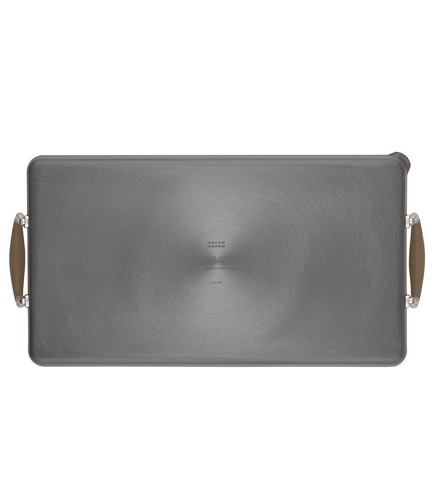 Anolon Advanced Home Hard Anodized Nonstick Bronze 10 In x 18 In Double Burner Griddle