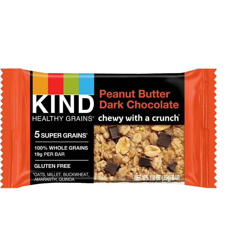 KIND Healthy Grains Bars Peanut Butter Dark Chocolate Chunk -18oz/15ct