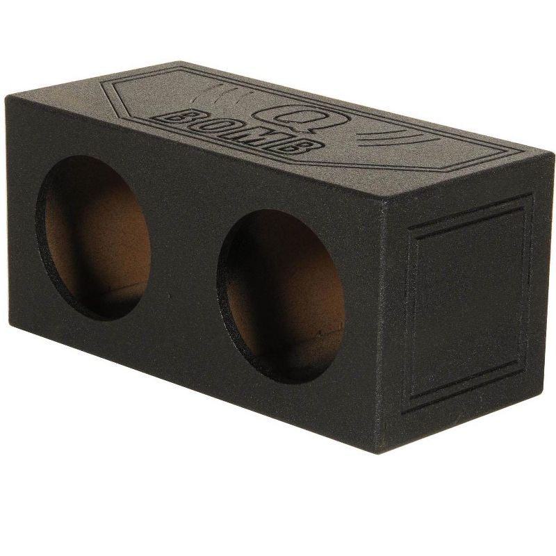 Q-POWER QBOMB 10" Dual Sealed Car Subwoofer Sub Box Enclosure | QBOMB10S