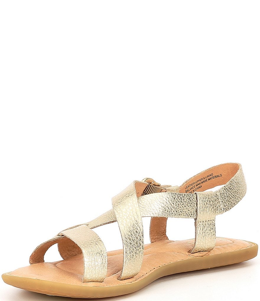 Born Ruben Banded Strappy Leather Sandals