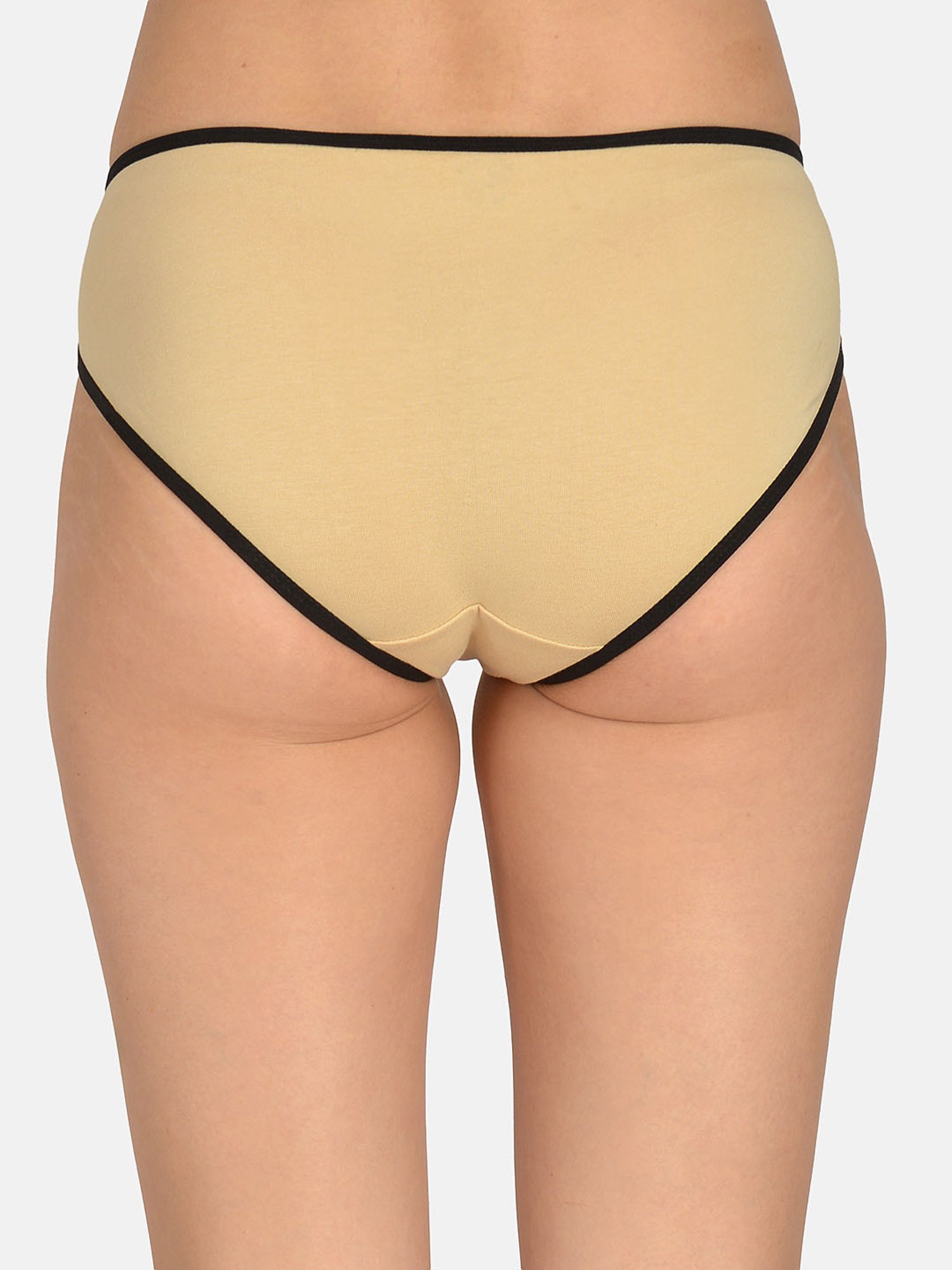Mod & Shy Black & Beige Lace Hipster Panty