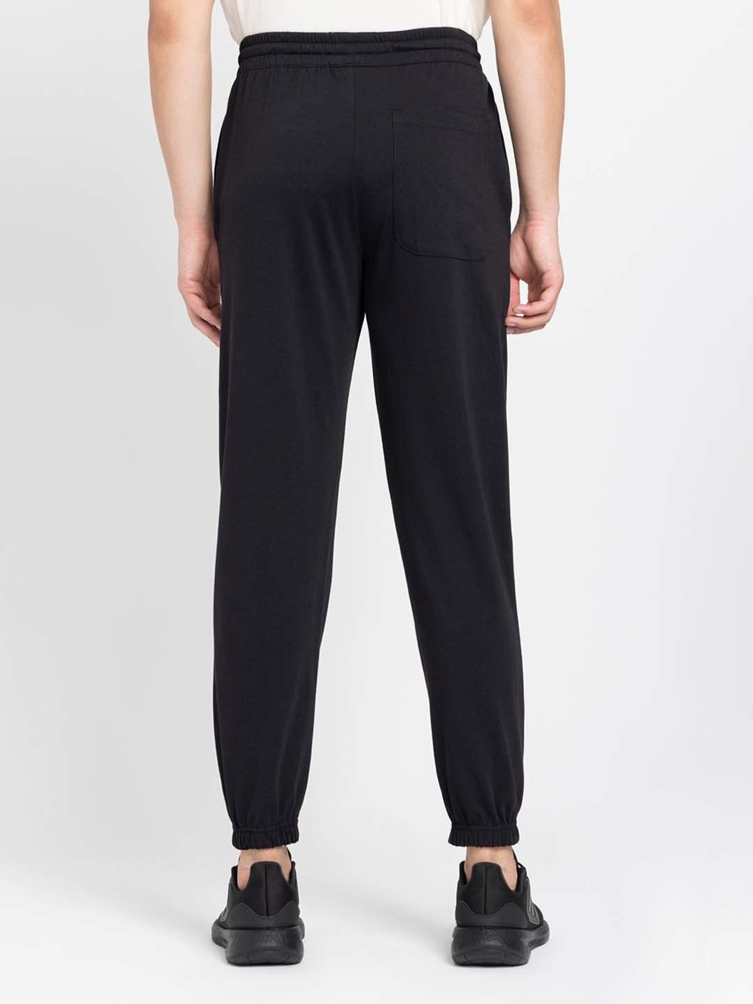 Parx Black Jogger Fit Joggers