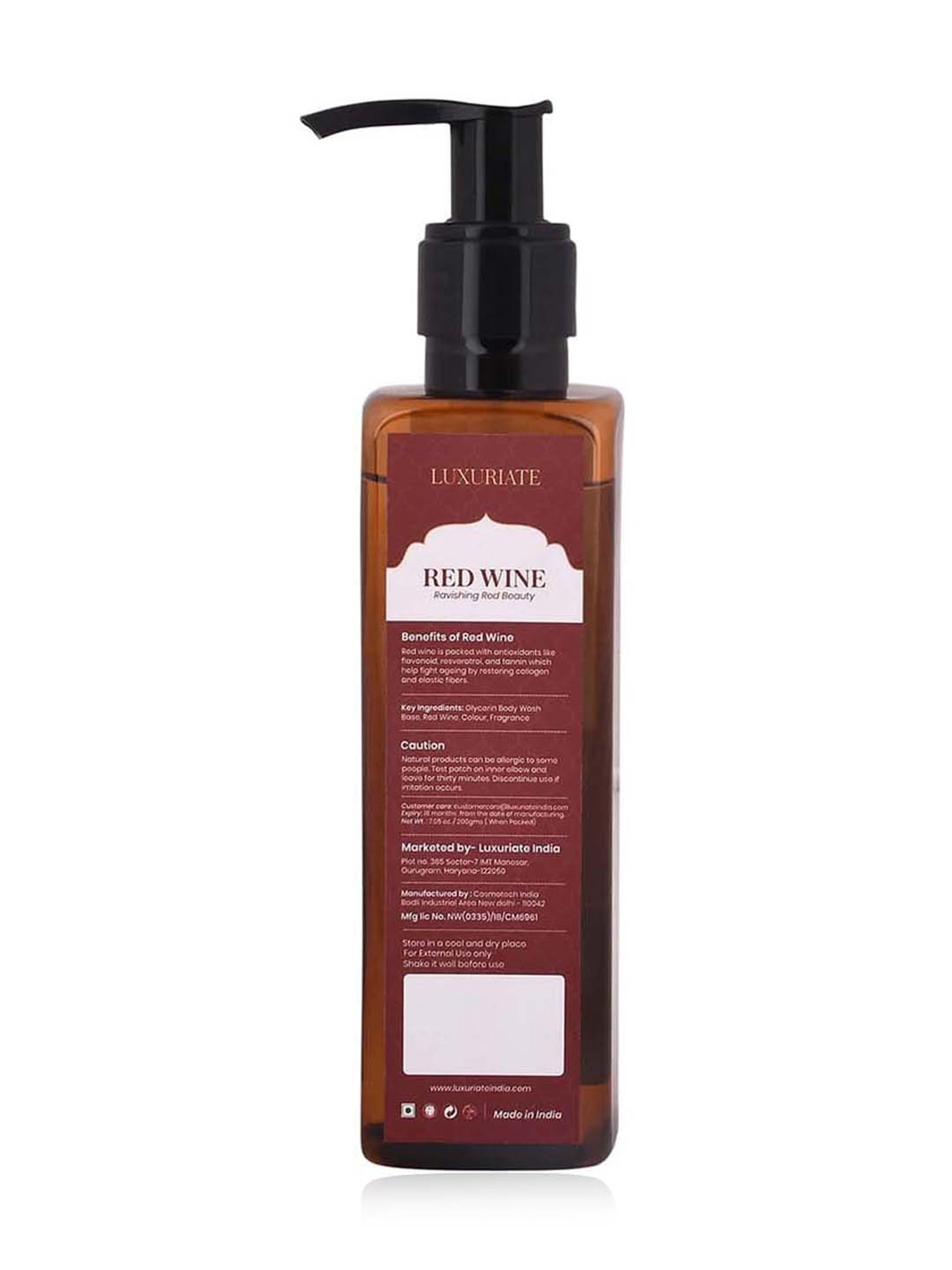 Luxuriate Ravishing Red Wine Body Wash Shower Liquid - 200 ml