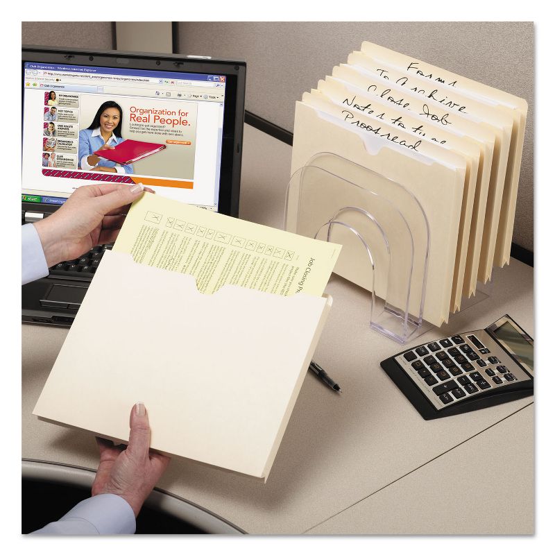 Staples Expanding File Pockets 5.25" Exp. Straight Tab Lgl Br 10/BX TR704432/704432