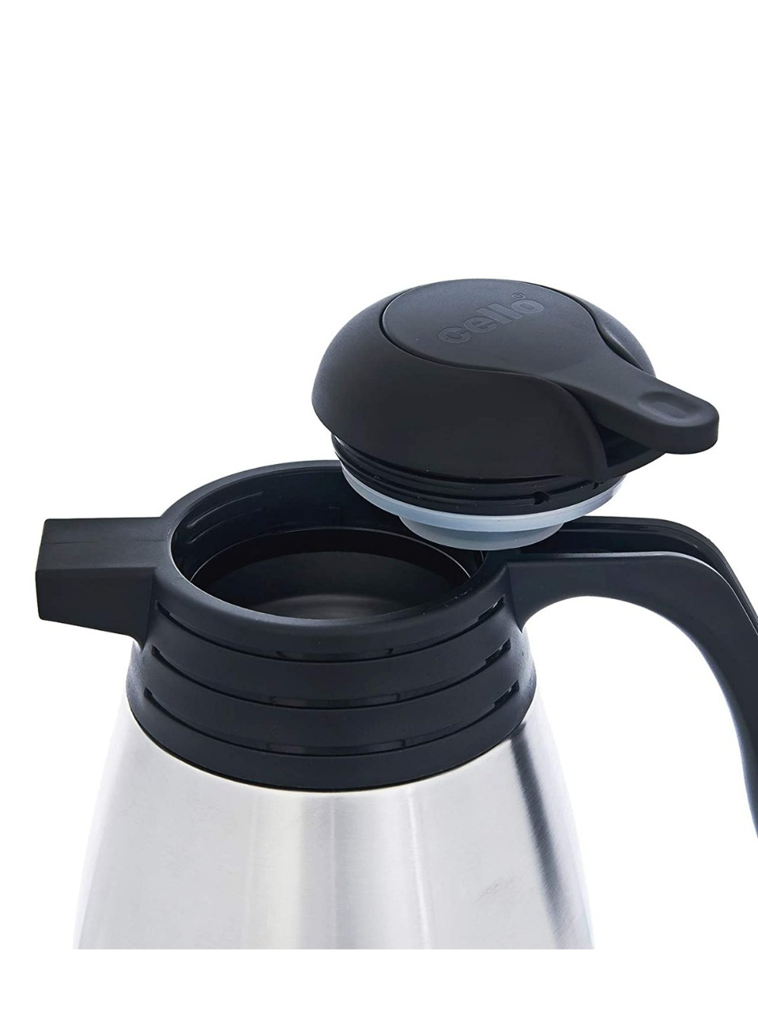 Cello Legacy Black Stainless Steel Flask (1.5L)