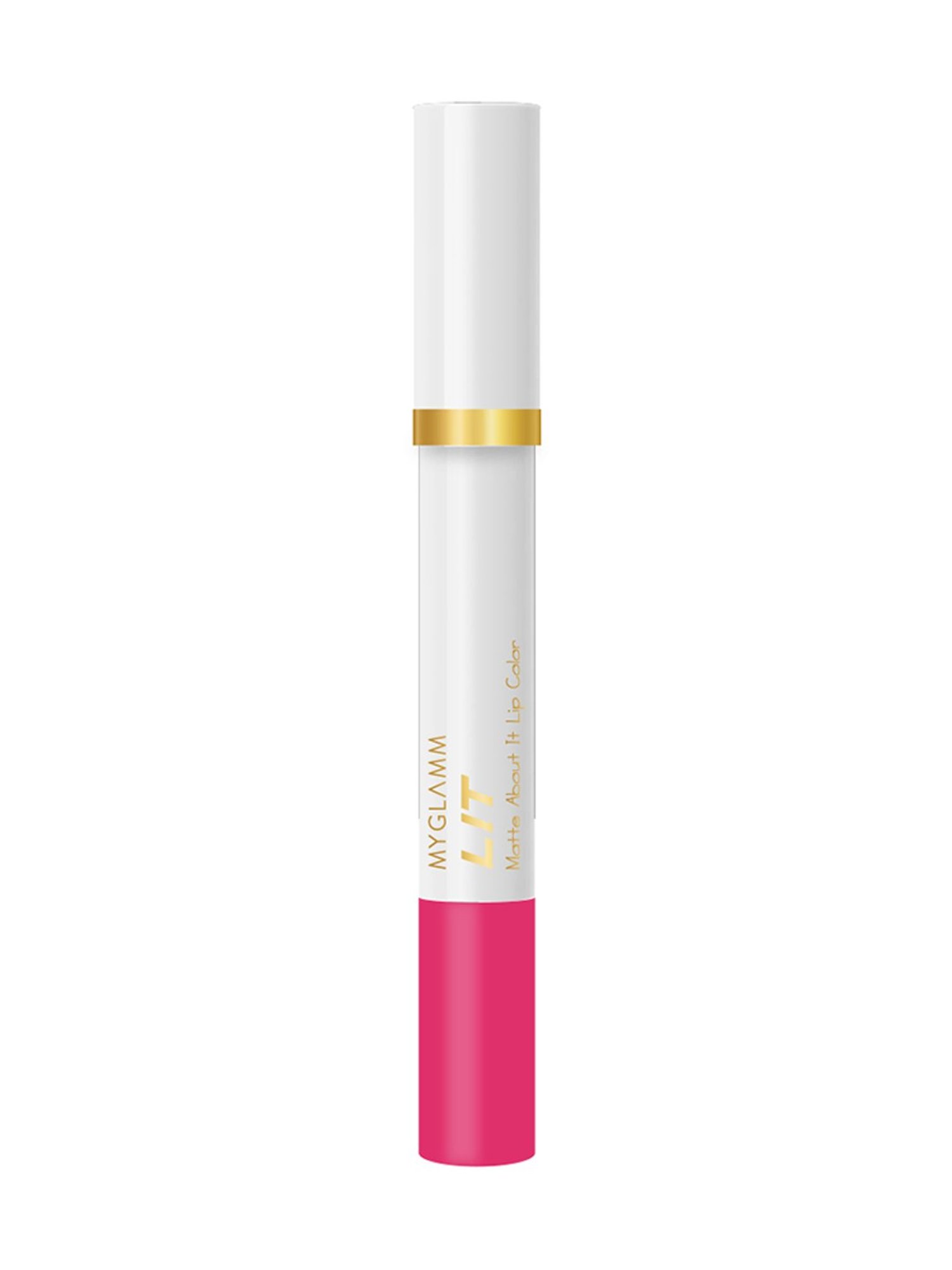 MyGlamm LIT Matte About It Lip Color Berry Bachata - 2.8 gm