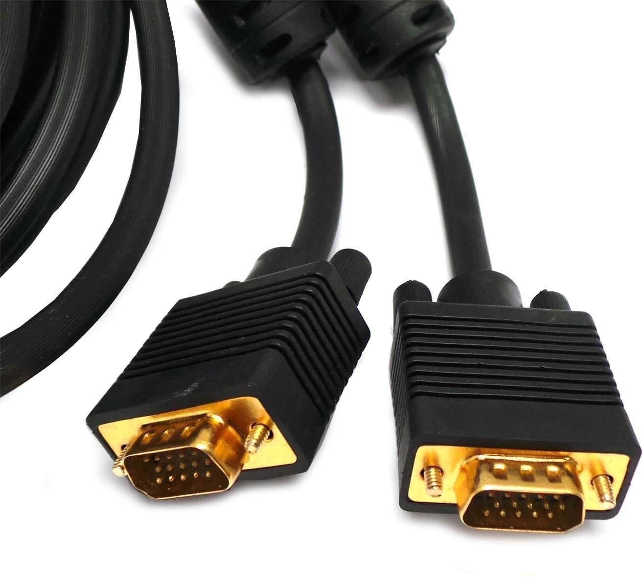 Premium 100ft M/M SVGA Cable Gold VGA HD15 100 Foot