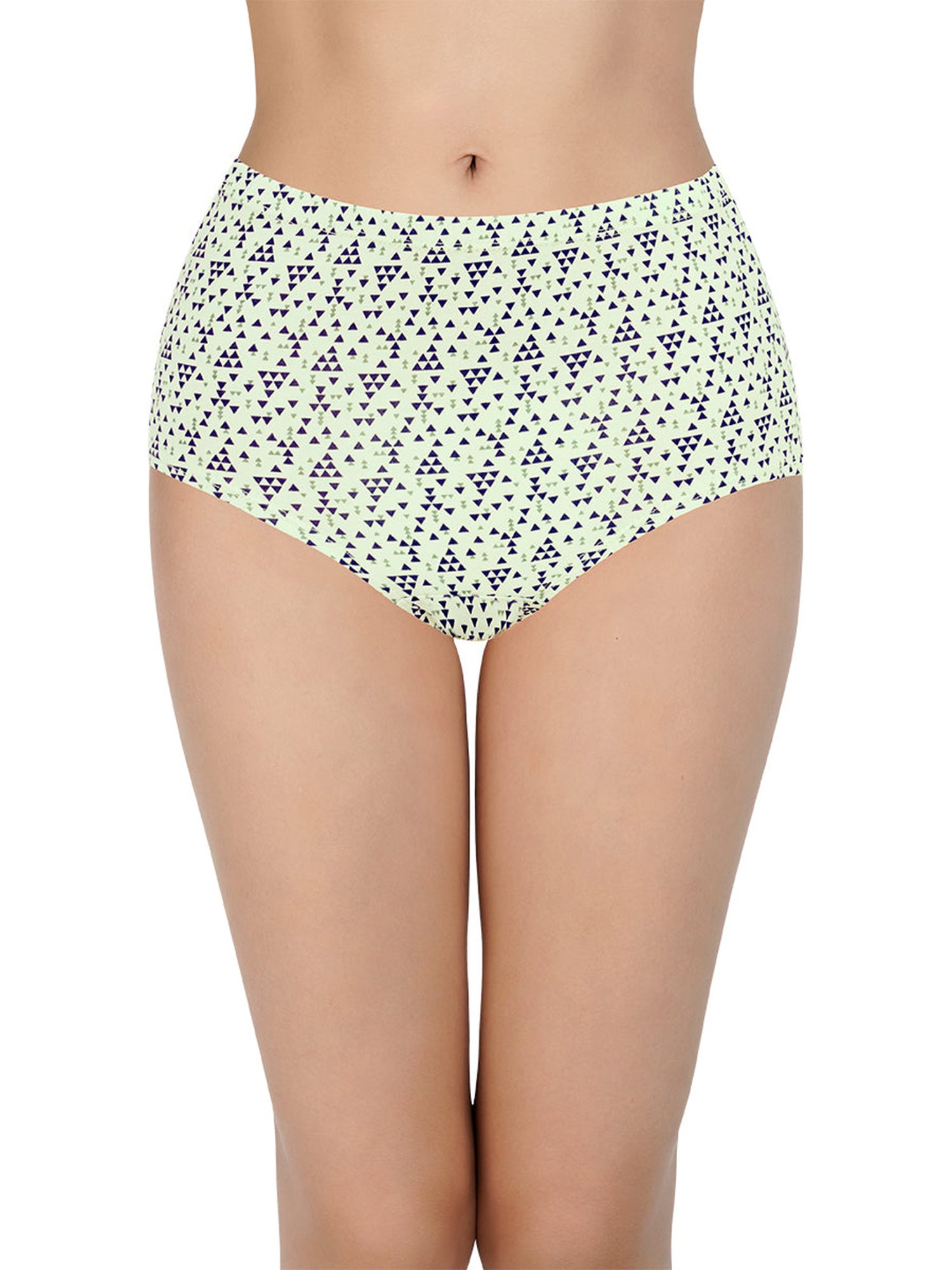 Every De by Amante Grey & Green Cotton Printed Panties - Pack Of 3