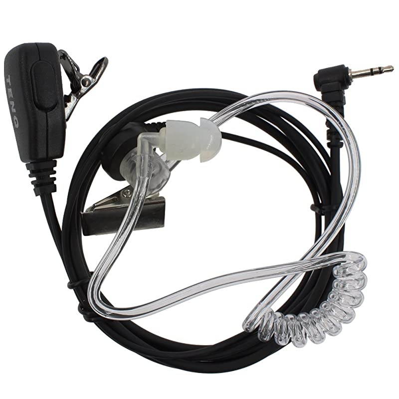 5pack 1 Pin Covert Acoustic Tube Earpiece Headset for Motorola Walkie Talkie Two Way Radio 1pin