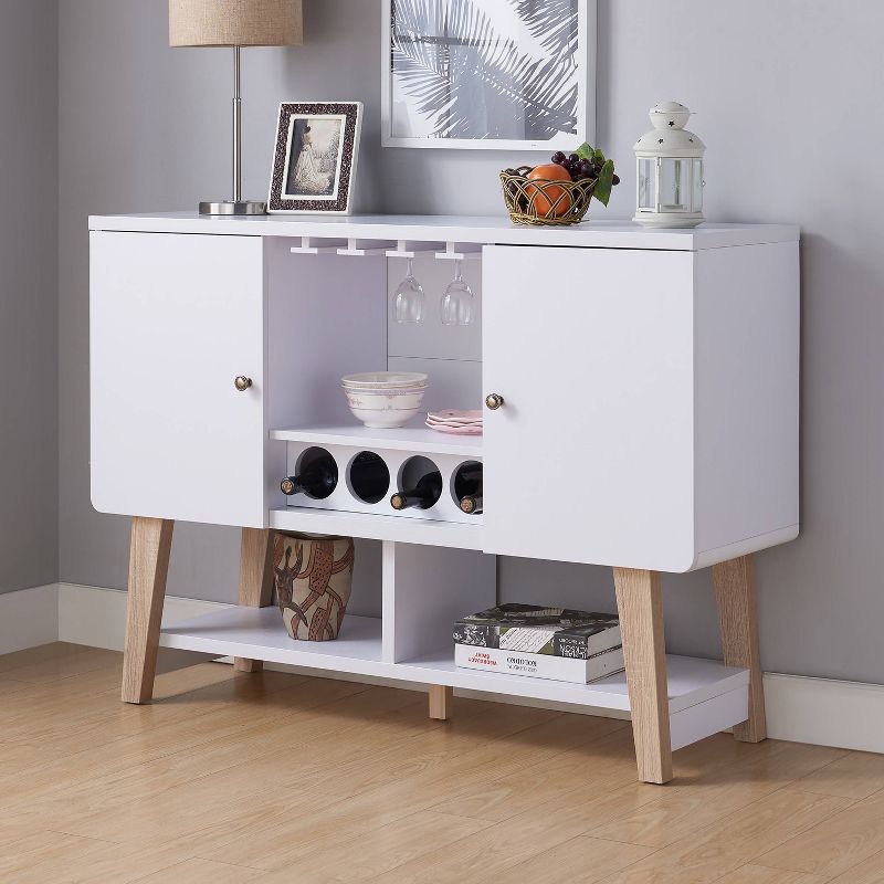 Sfax 4 Bottle Buffet Server White - miBasics