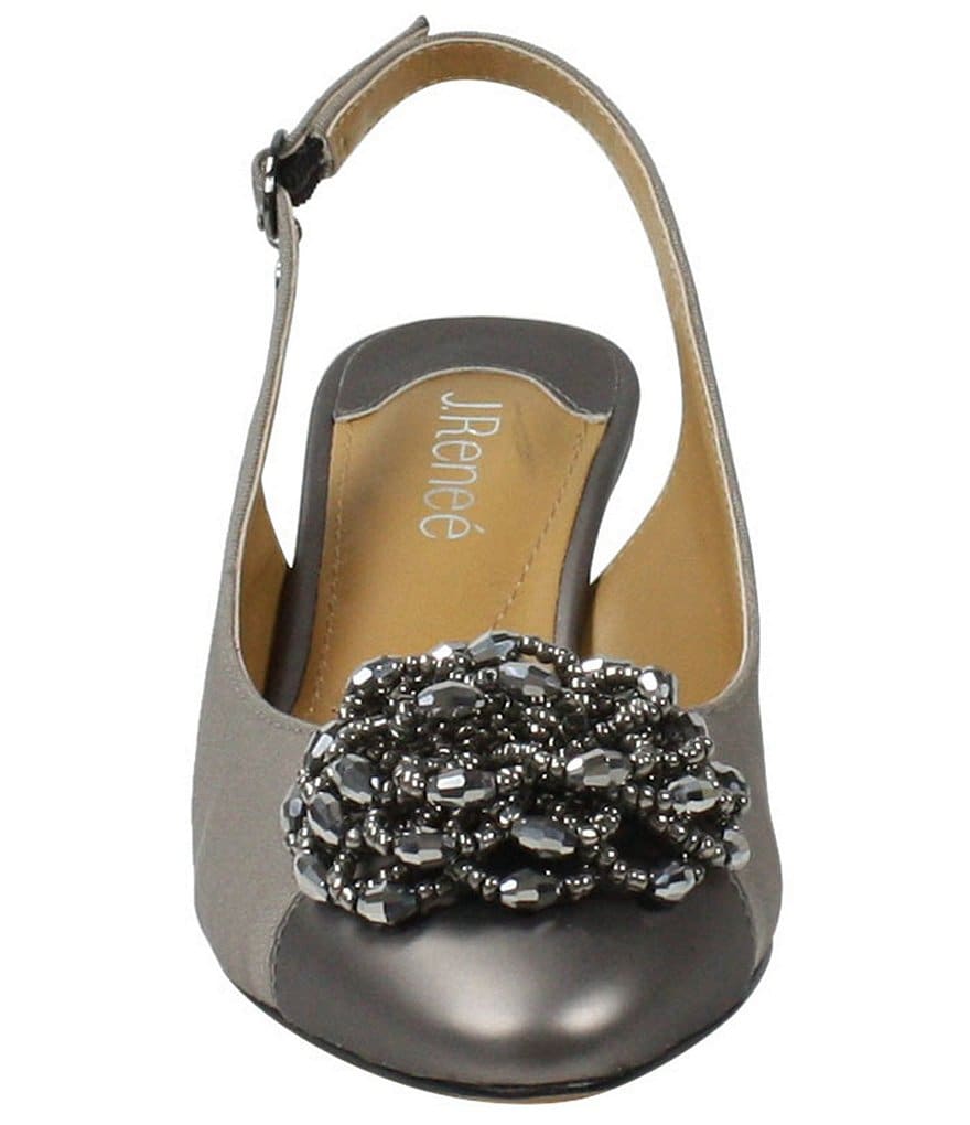 Trotters Kari Pearlized Leather Block-Heel Pumps