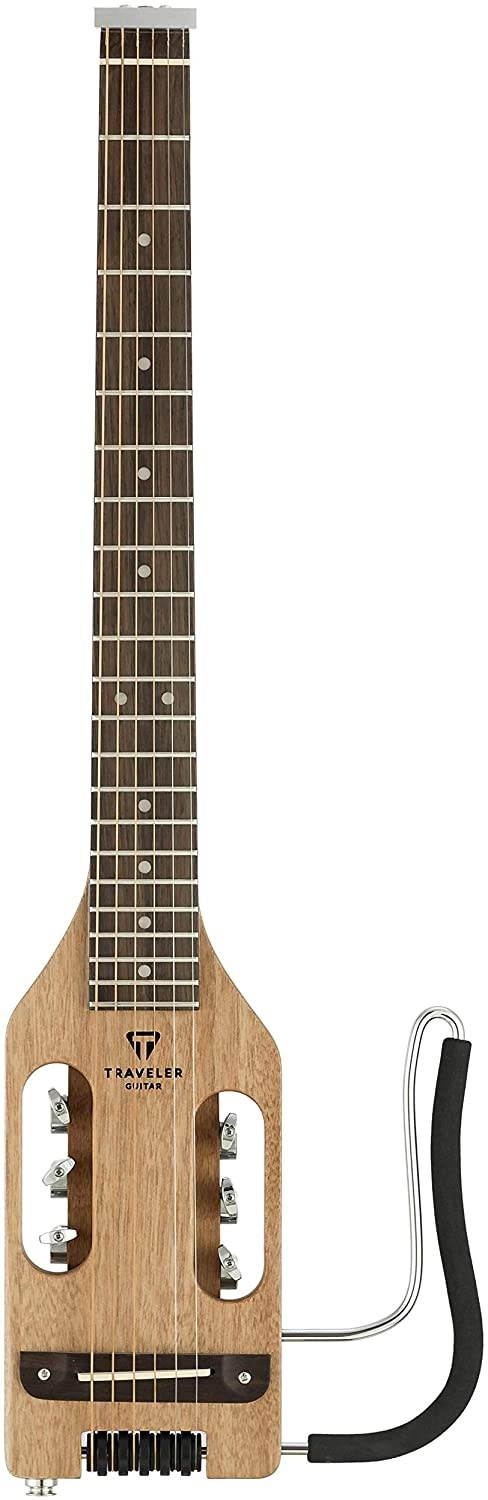 Traveler Guitar Ultra-Light 6 String Acoustic-Electric Guitar, Right, Mahogany, (ULA MHIL)